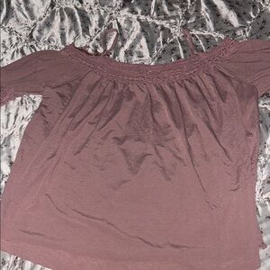 Rue21 Dusty Pink Off-Shoulder Blouse